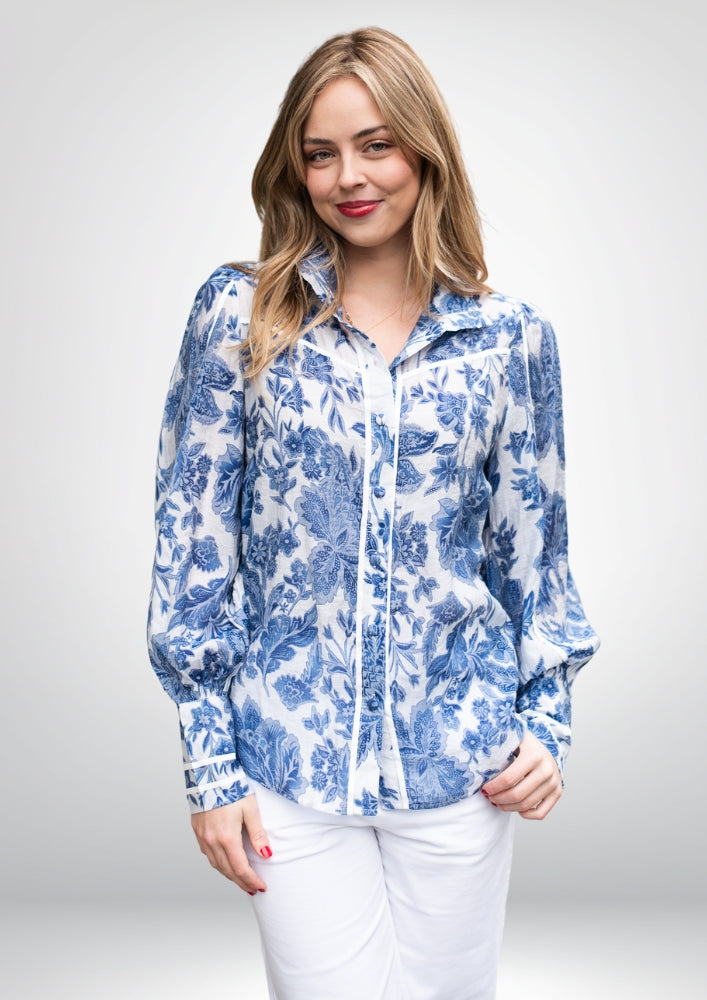 Camille Blouse | Blue
