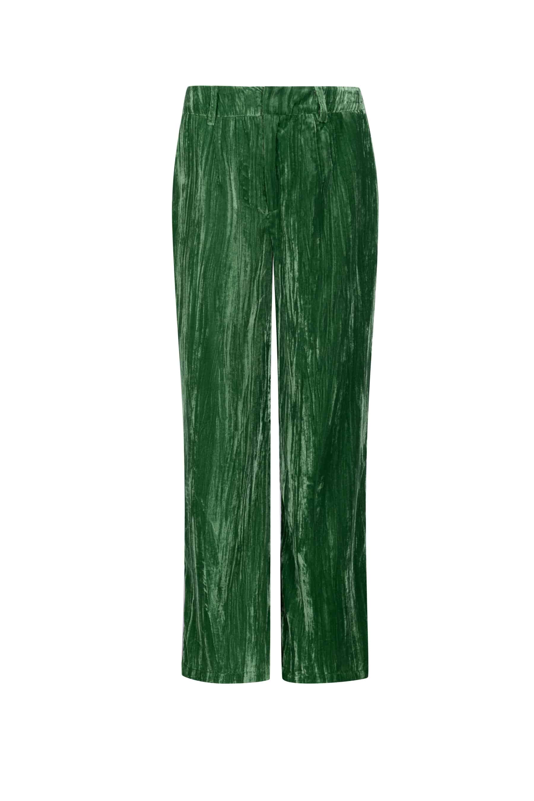 GDS Aliette Velvet Pants | Green DRESSES autumn-winter BRUNCH CASUAL Catch GDS GREEN L M Pants S SALE 40 % WORK XL XS