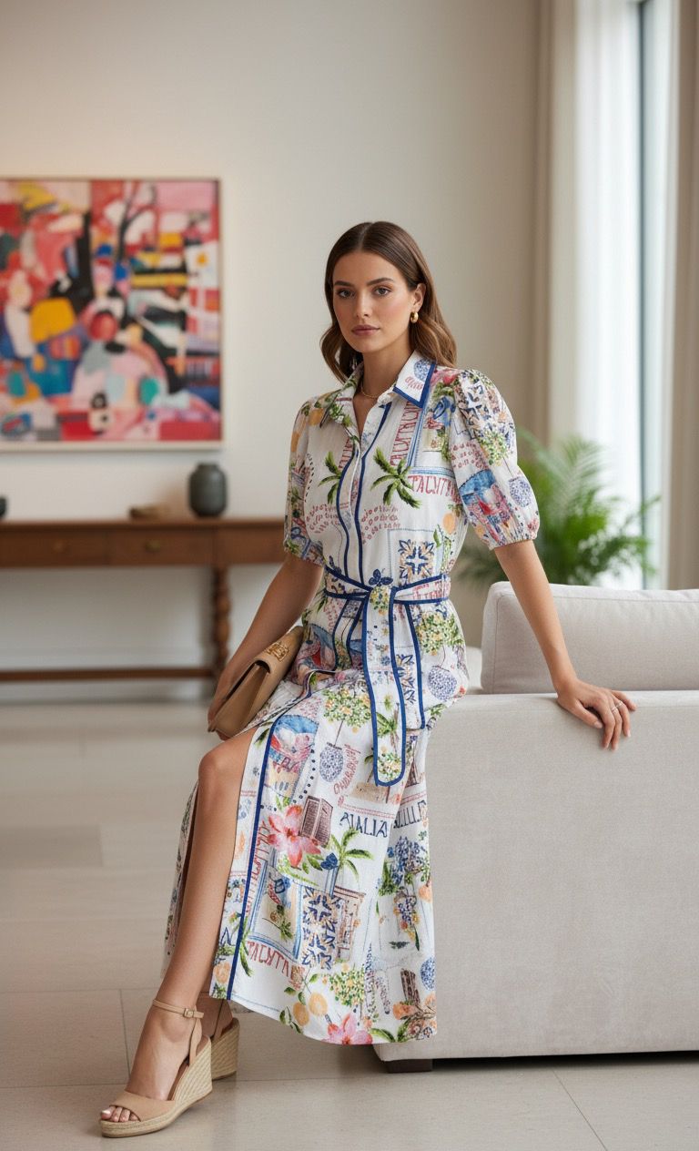Bella  Dress | Italy Print