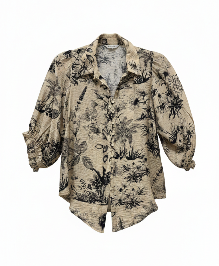 Colette Blouse | Blk-Crm