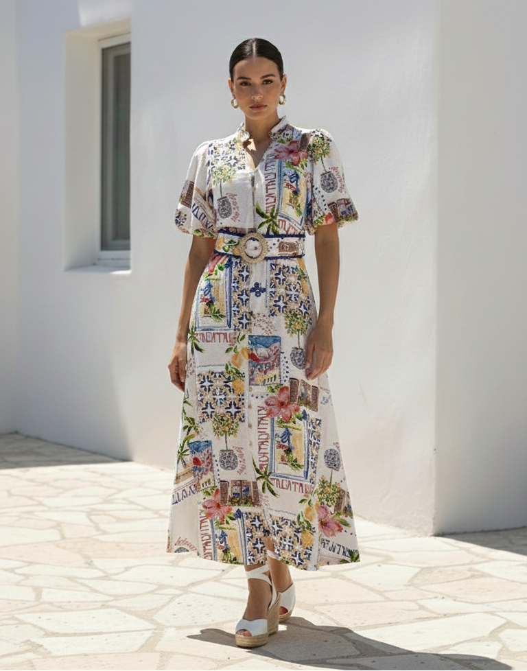 Amore Dress | Italy Print