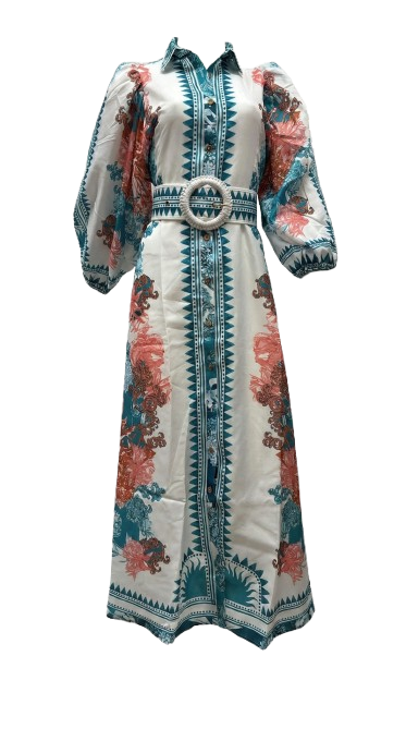 Adriana Long Dress | Sky