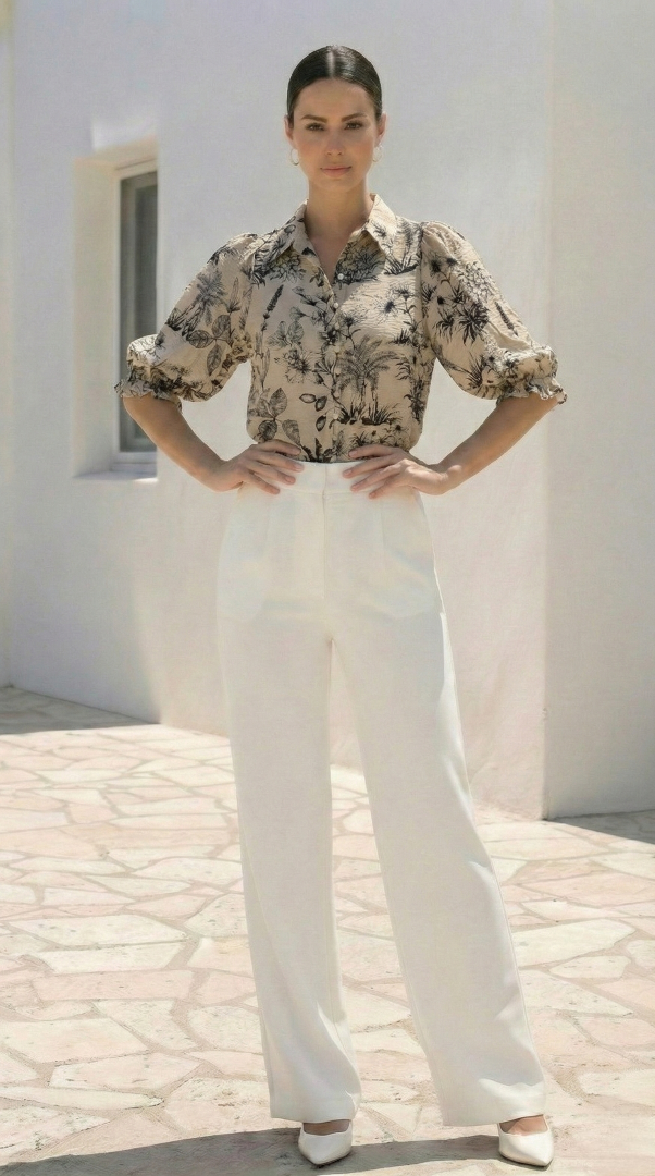 Colette Blouse | Blk-Crm
