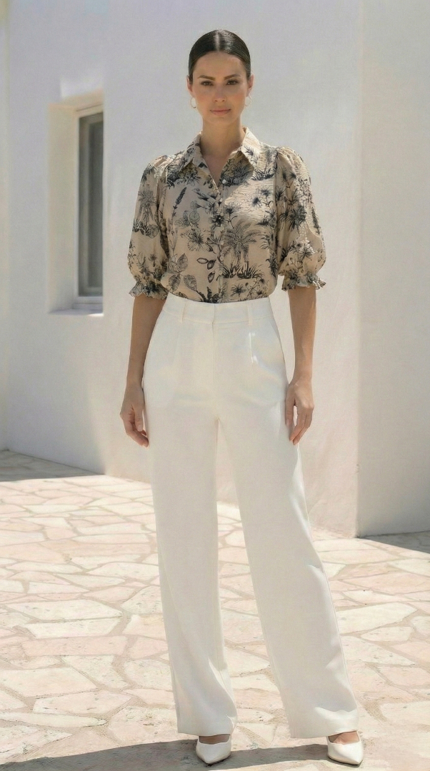 Colette Blouse | Blk-Crm