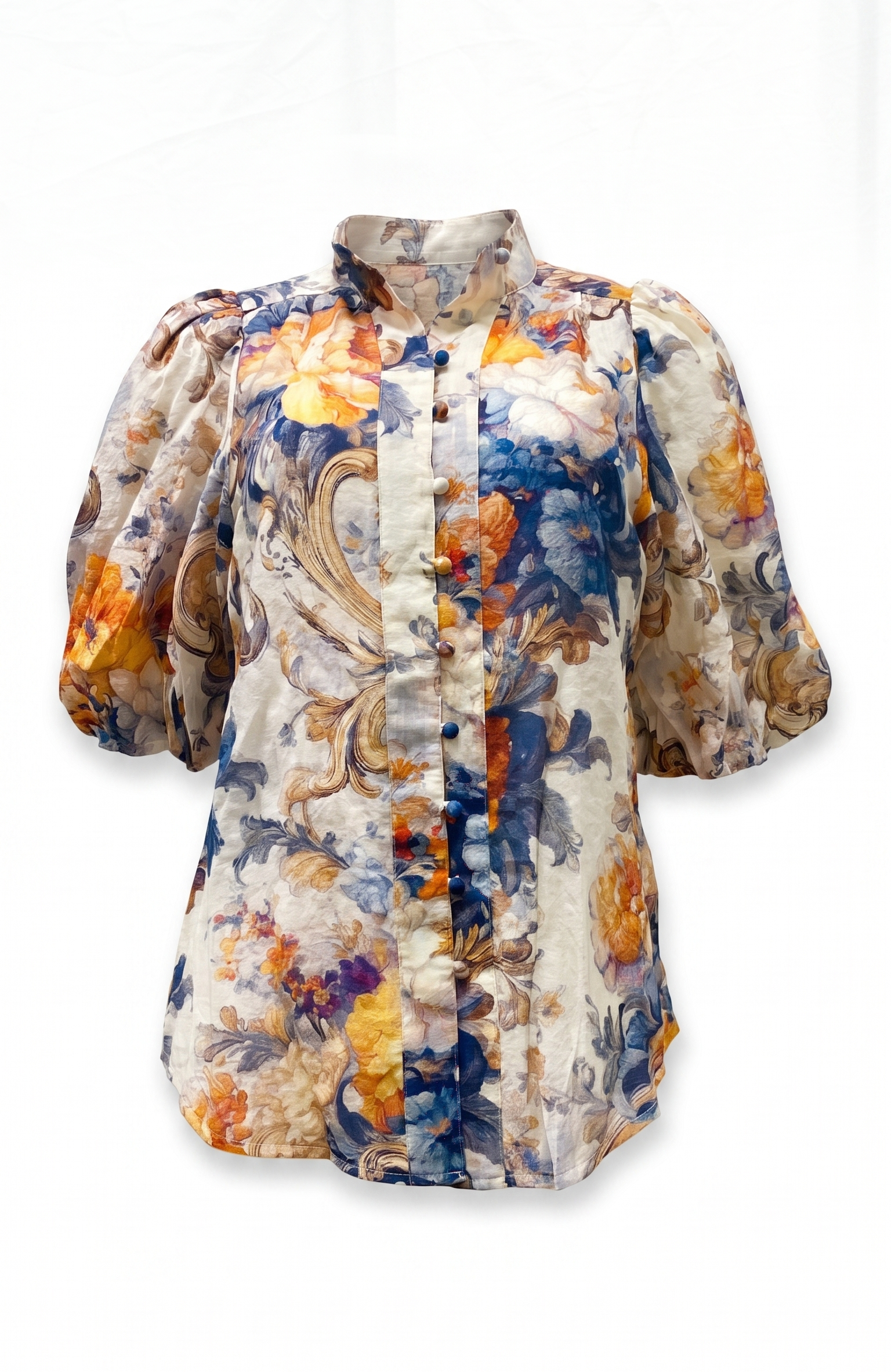 Florida Blouse | Blue Floral