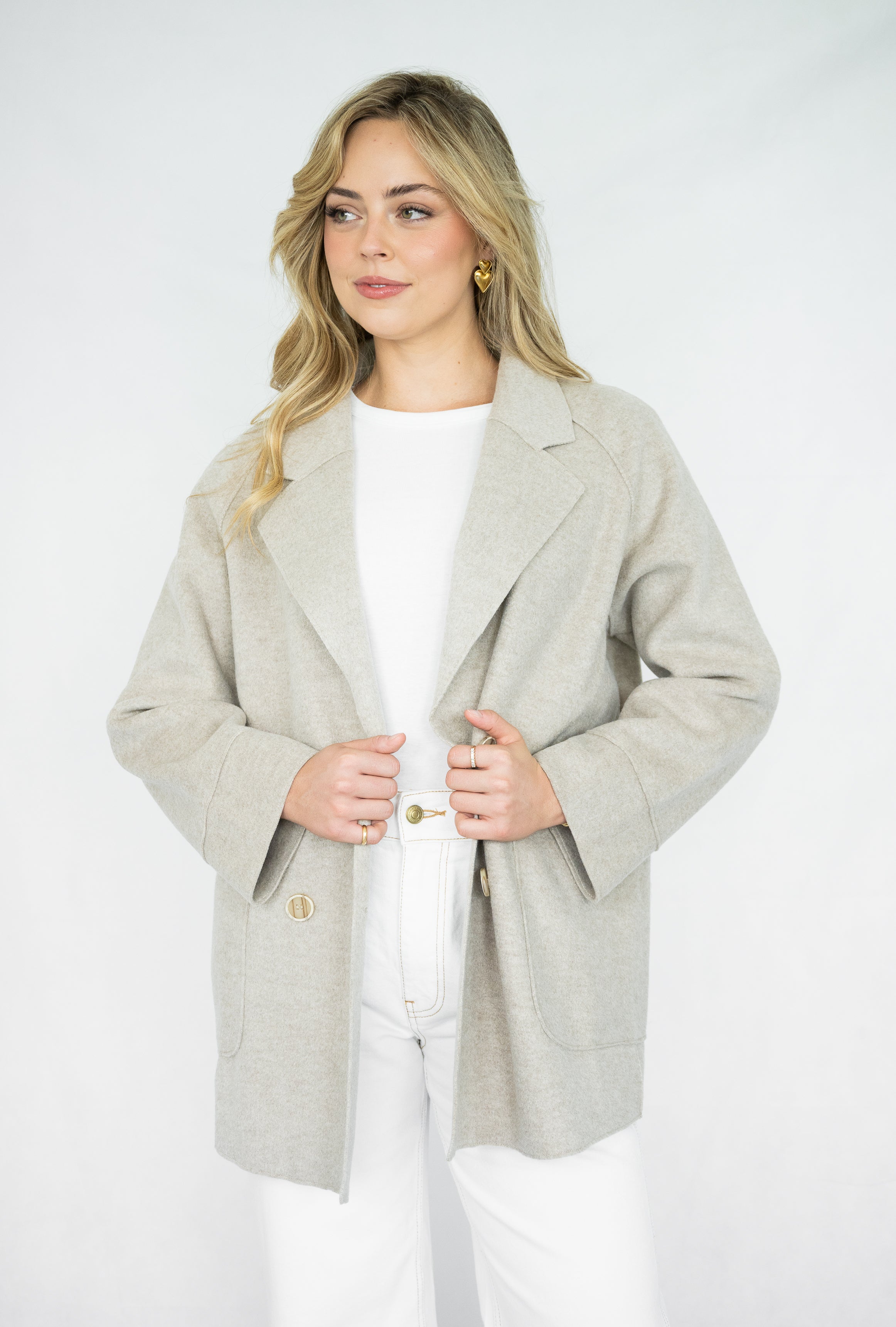 Kennedy Coat | Pebble