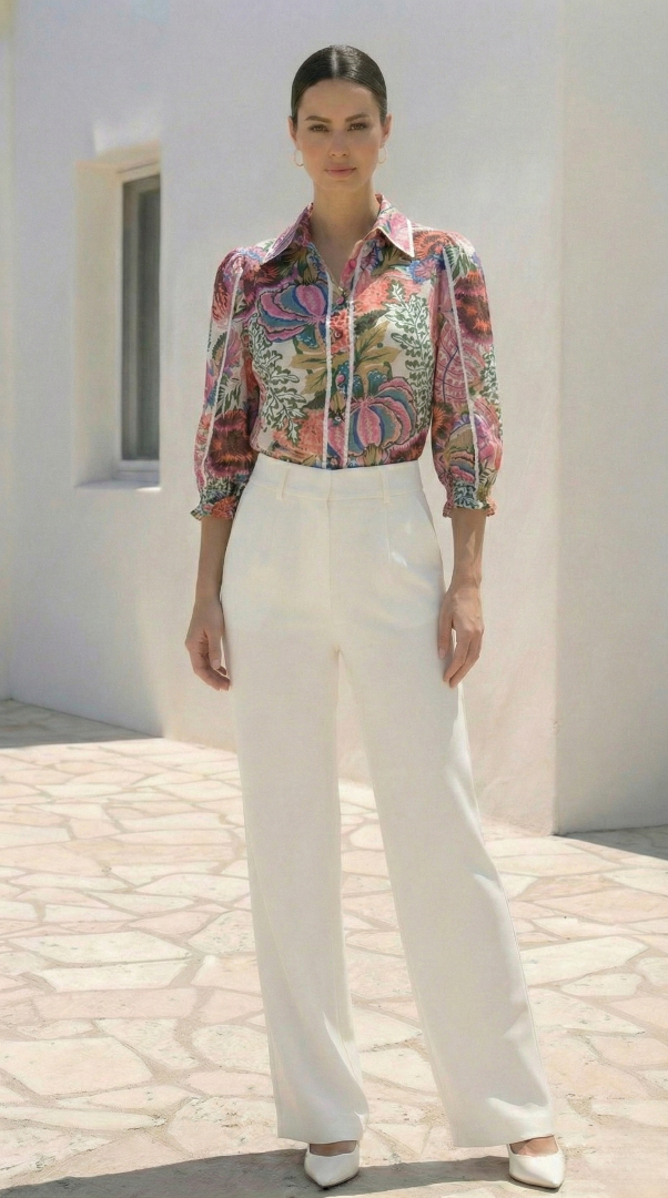 Nina Shirt | Pink Floral