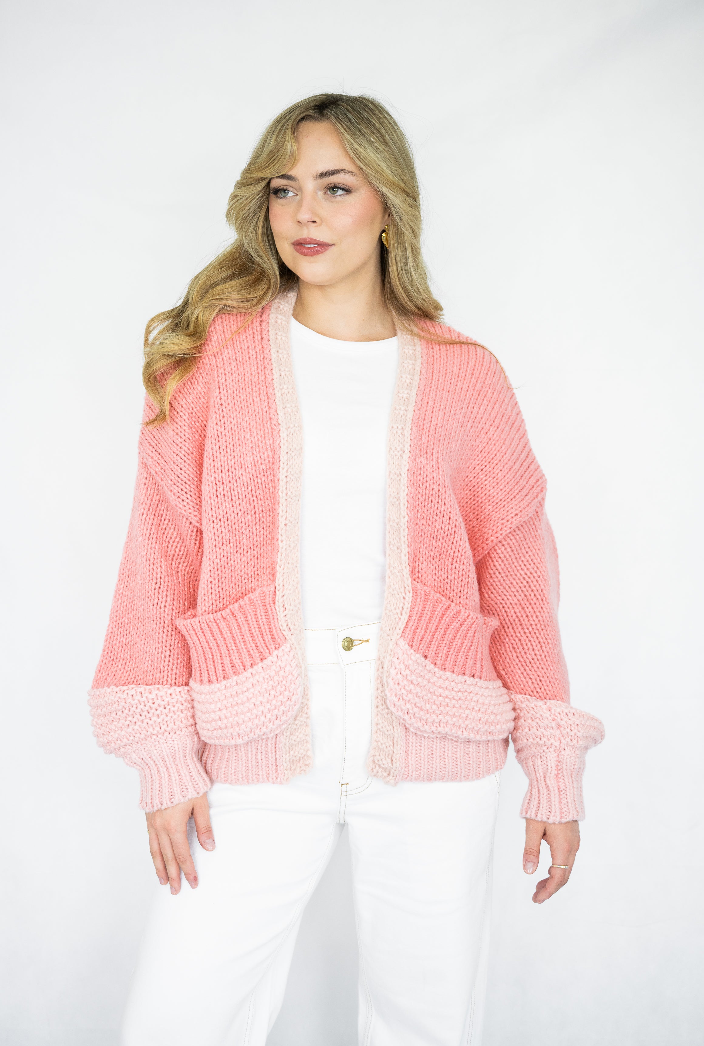 Sage Cardigan | Pink