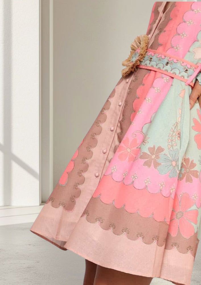 Paloma Linen Dress | Watermelon