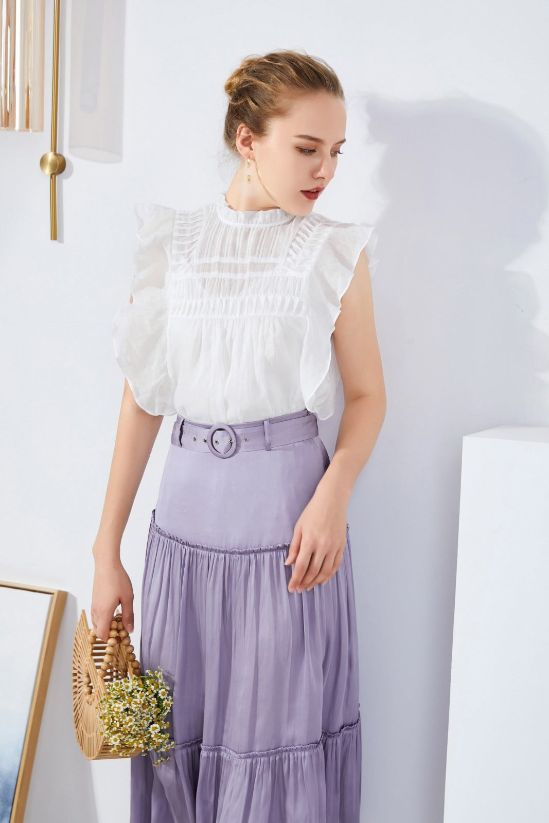 GDS Kayte Blouse | White BLOUSES ESS22 GDS L M S SALE 40 % WHITE XS