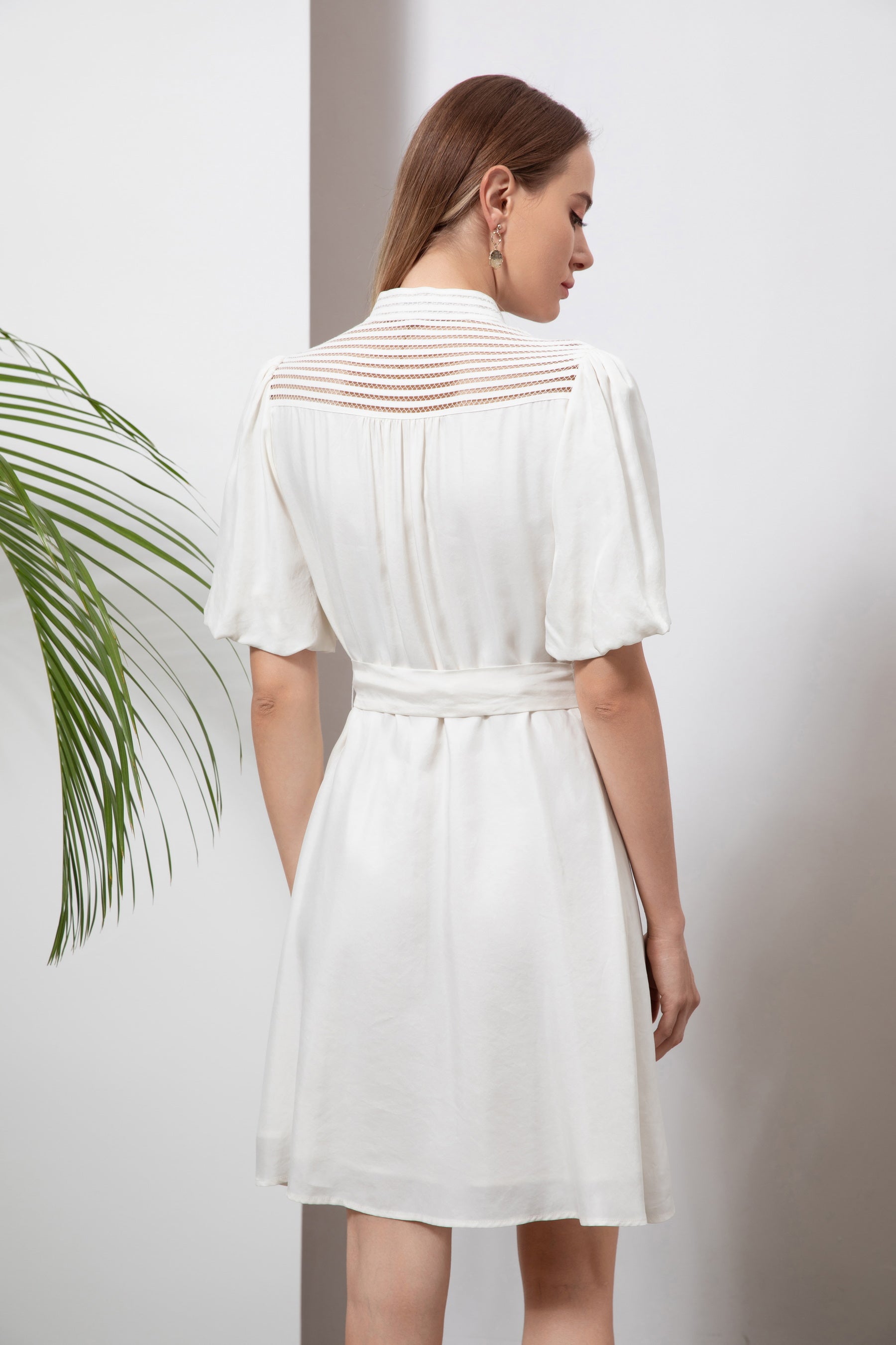 GDS Lucile Short Dress | White DRESSES BRUNCH CASUAL Catch GDS HOLIDAY L M S SALE shorts SPRING-SUMMER WHITE XL XS