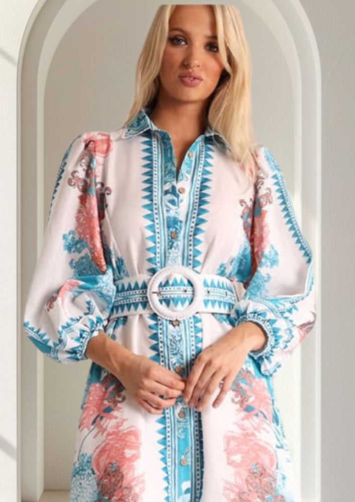 Adriana Long Dress  |  Sky