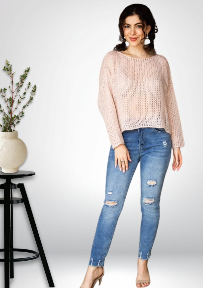 Chloe Jumper  |  Blush