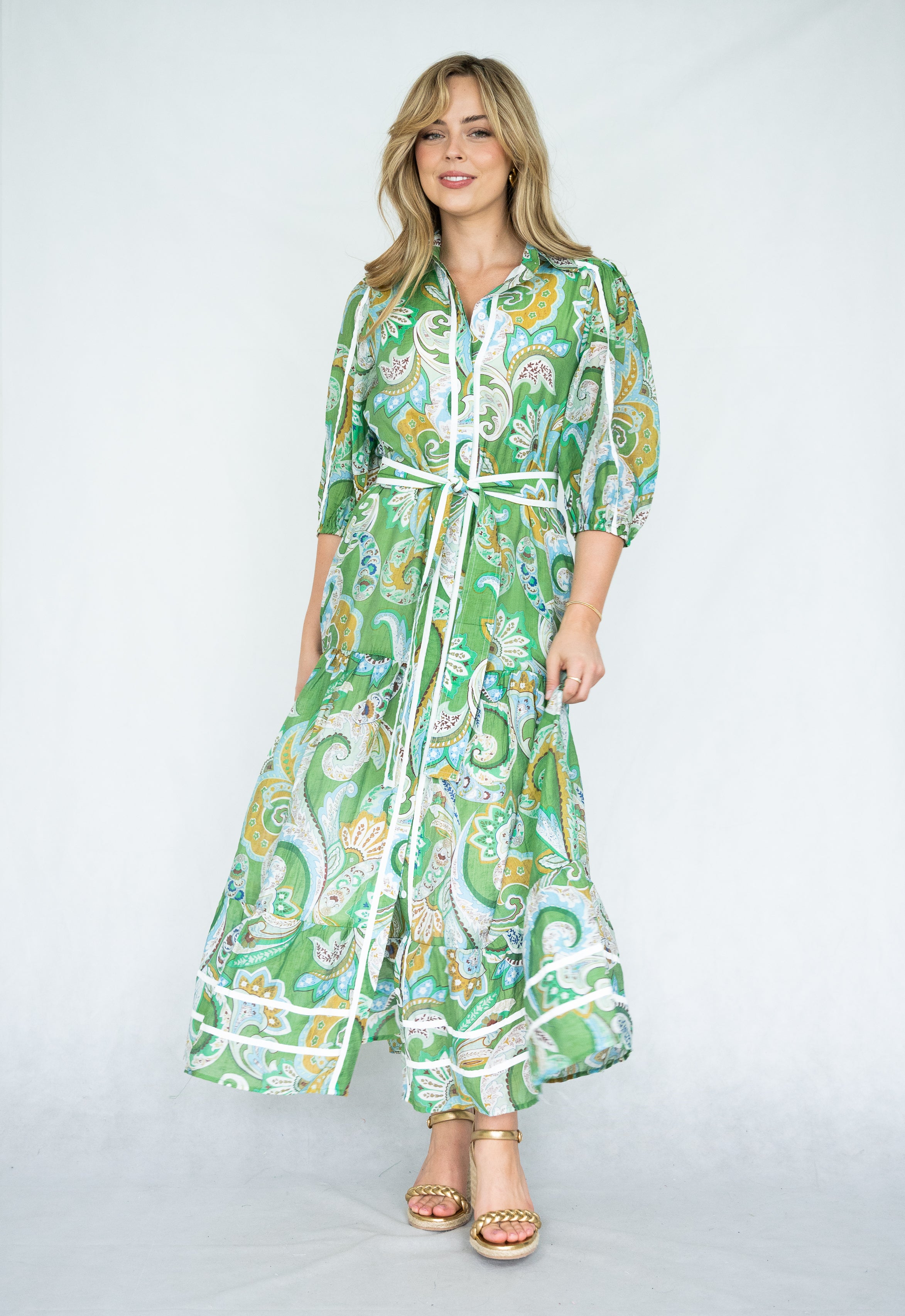 Adeline Dress  | Green