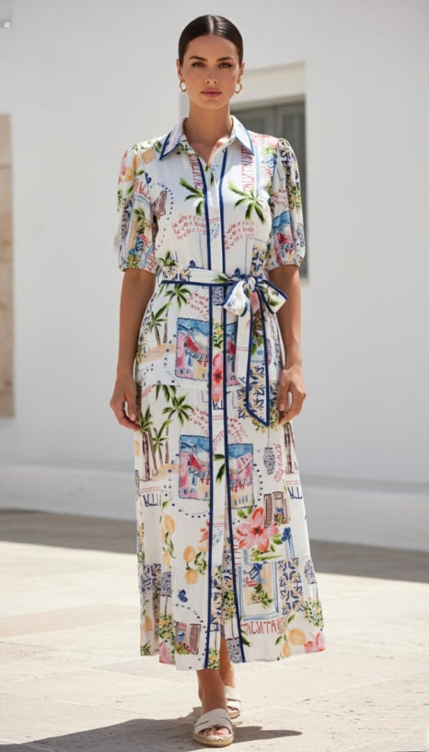 Bella  Dress | Italy Print