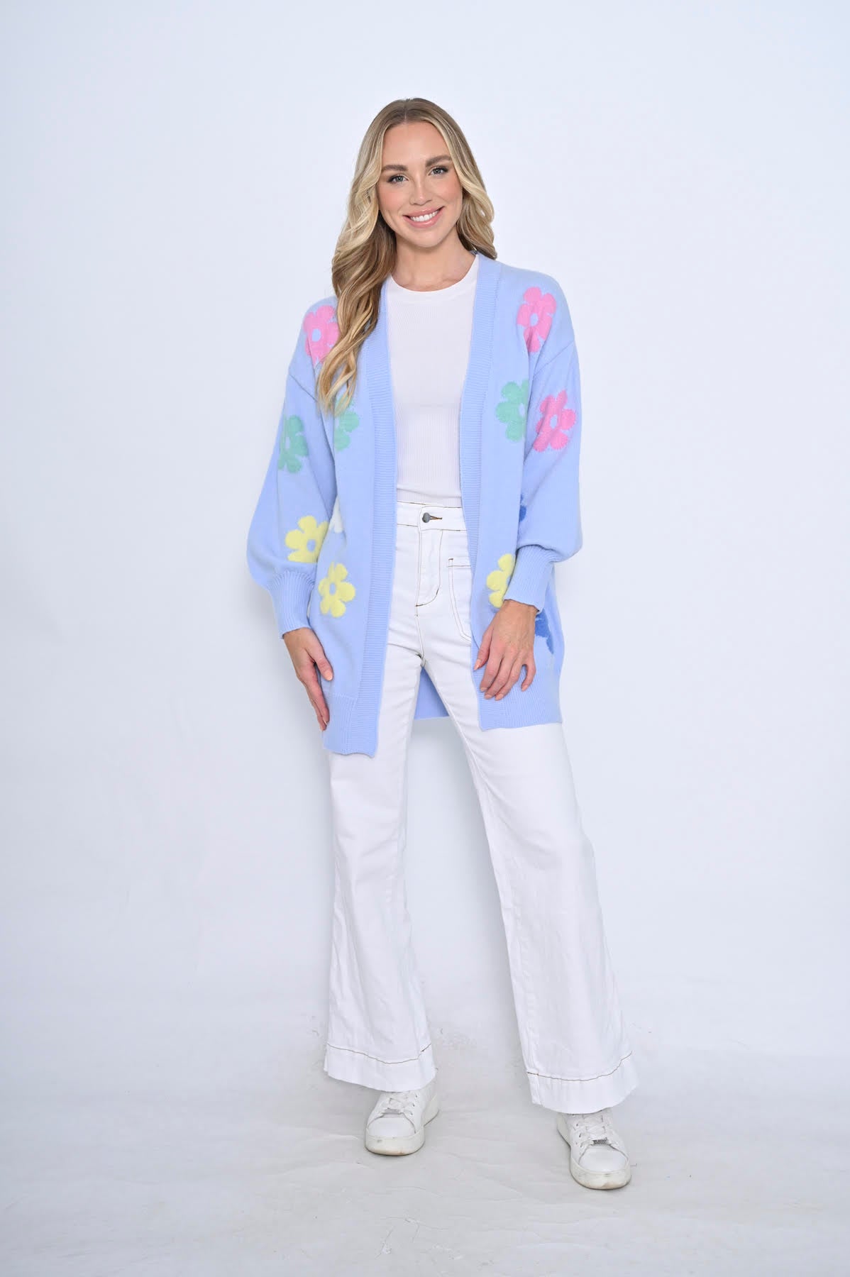 Daisy Love Knit Cardi | Blue