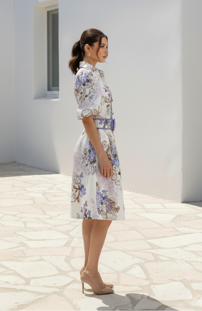 Avalee Short Dress  | White Floral