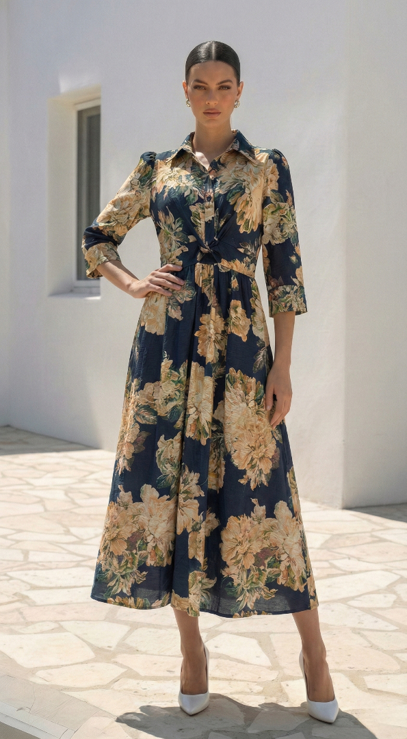 Kelly Dress | Navy