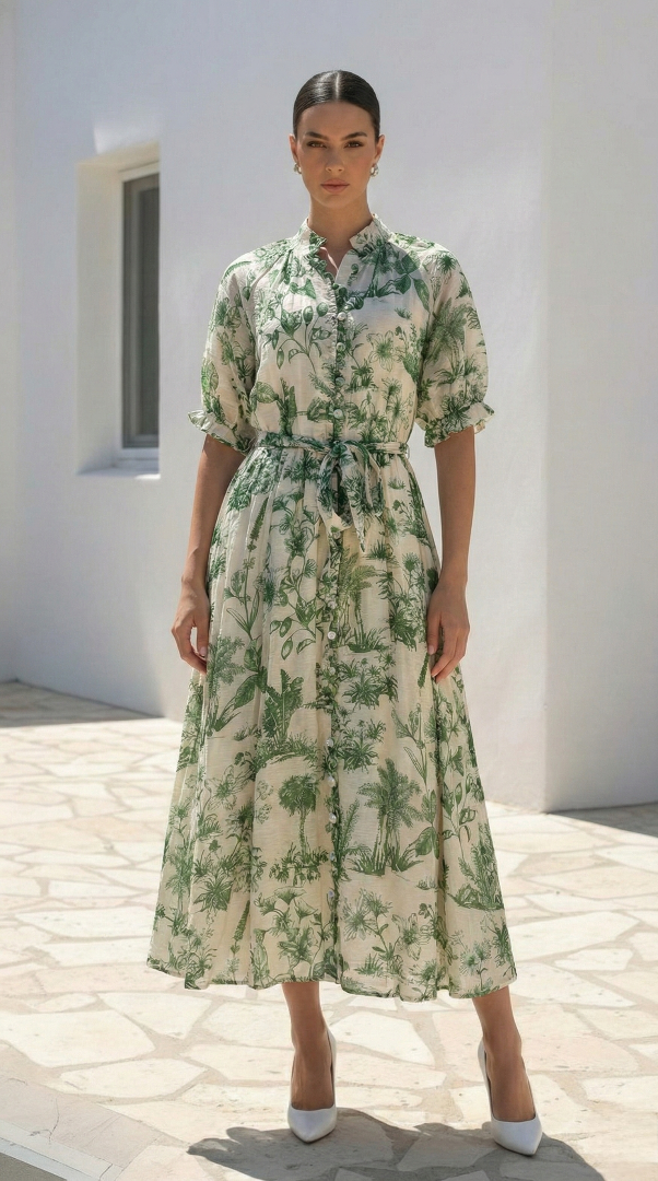 Idora  Dress  | Green