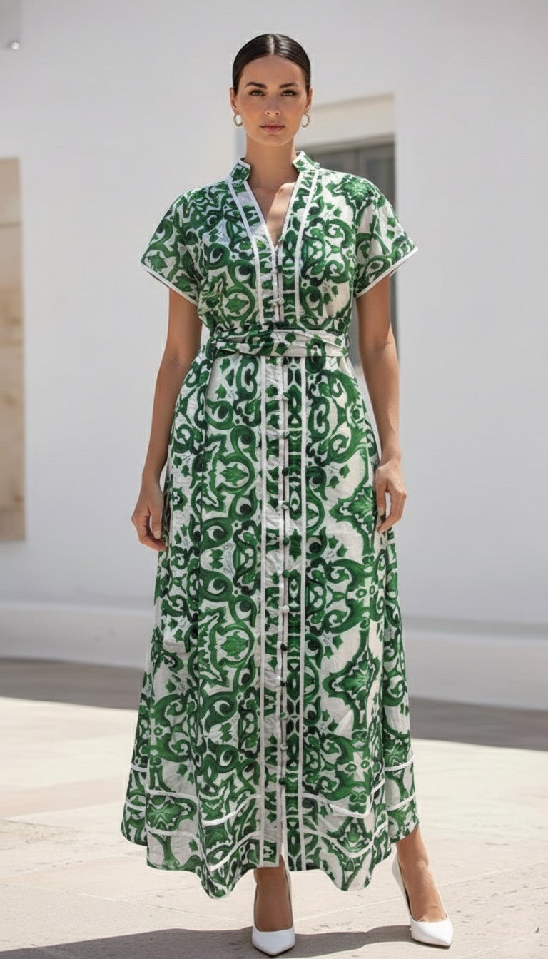 Estelle Dress  | Green