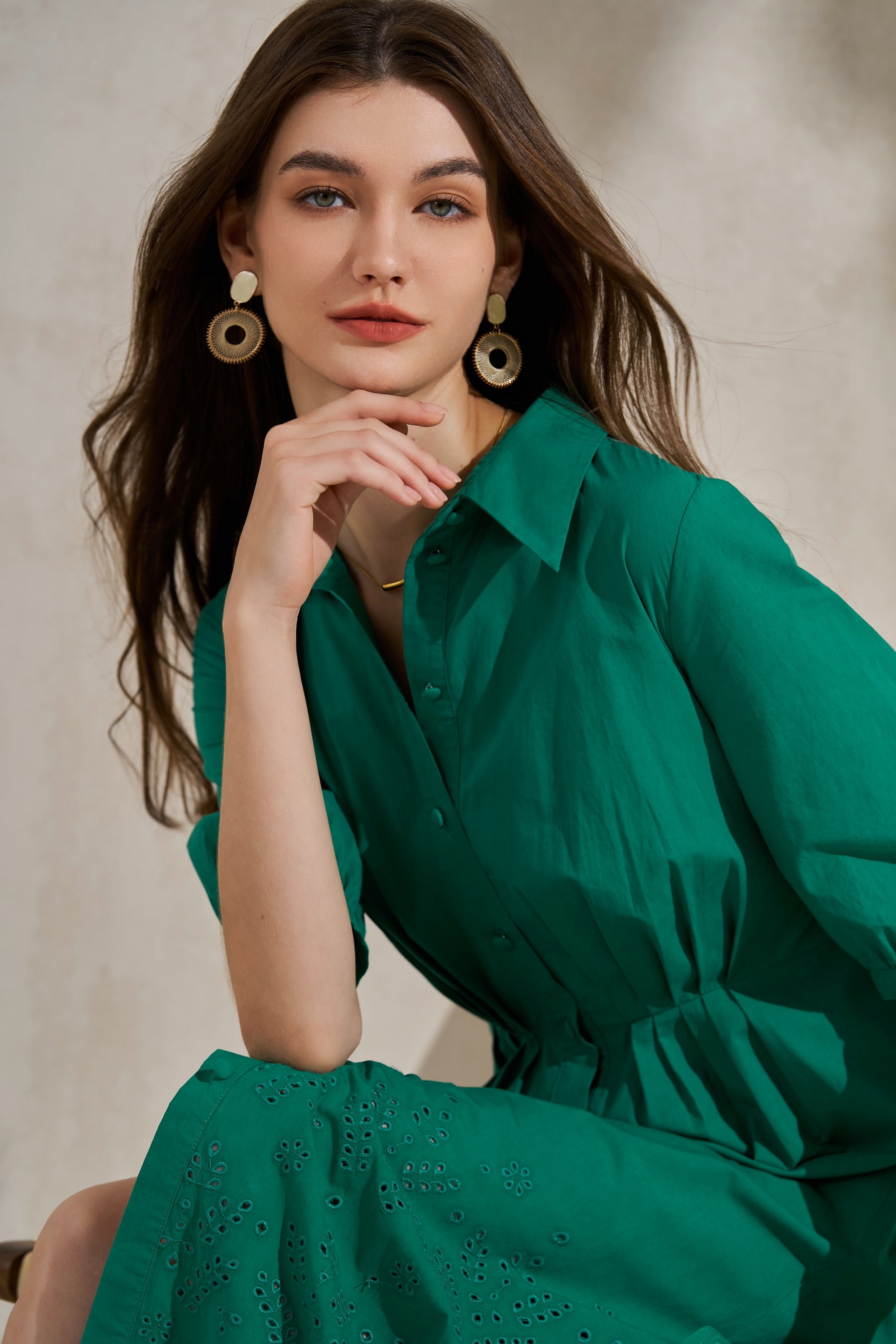 GDS Raven Tencel Long Dress | Sea Green DRESSES 10 12 14 16 8 GDS GREEN L M S XL XS