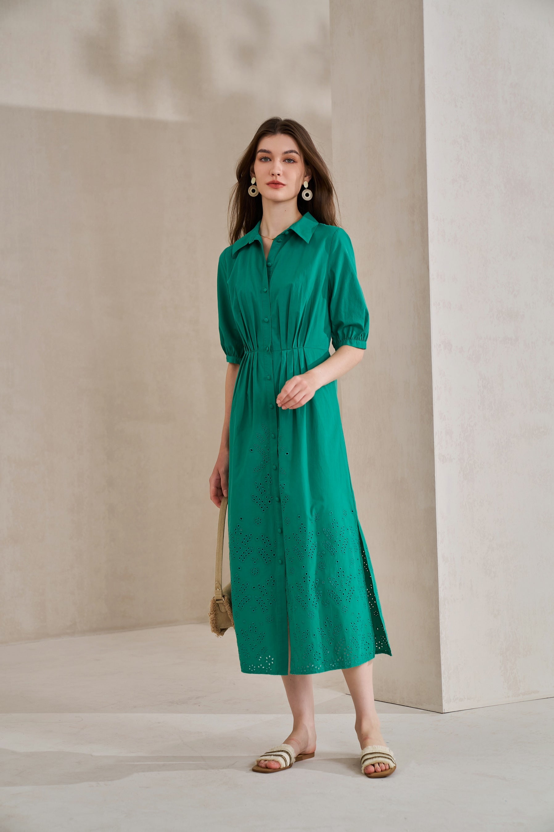 GDS Raven Tencel Long Dress | Sea Green DRESSES 10 12 14 16 8 GDS GREEN L M S XL XS