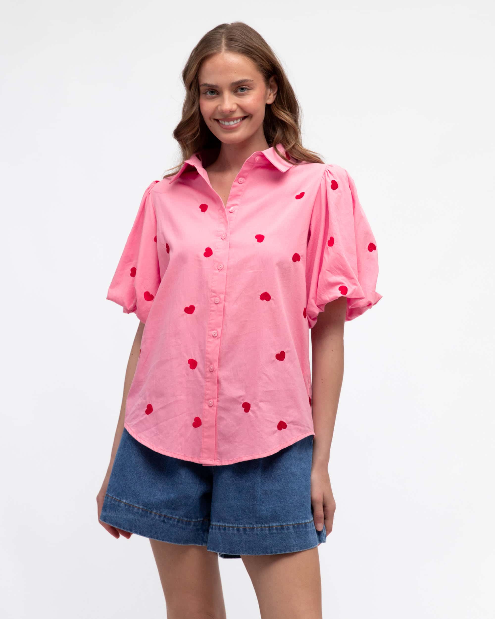 Heart To Heart  Shirt | Pink