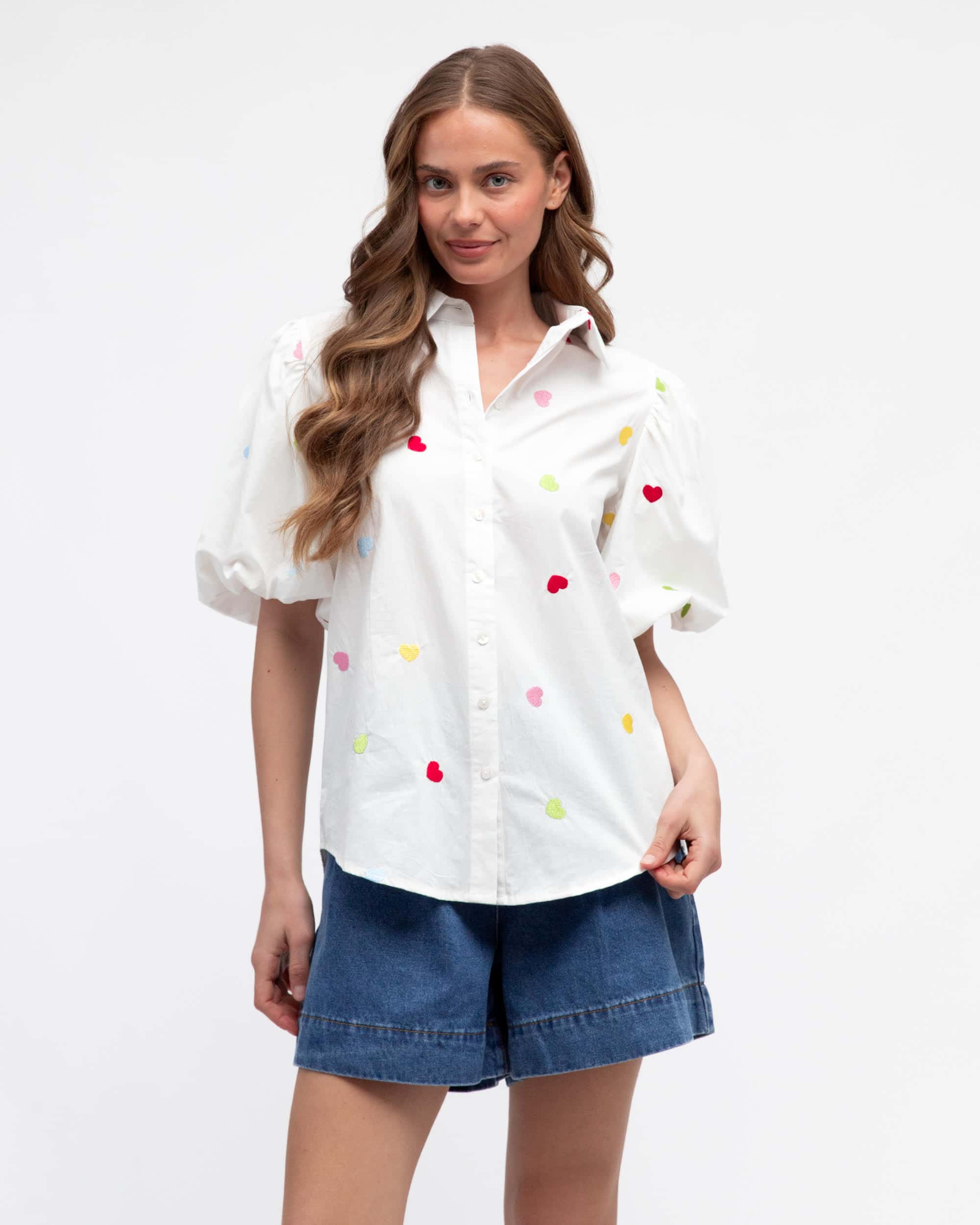 Heart To Heart  Shirt | White