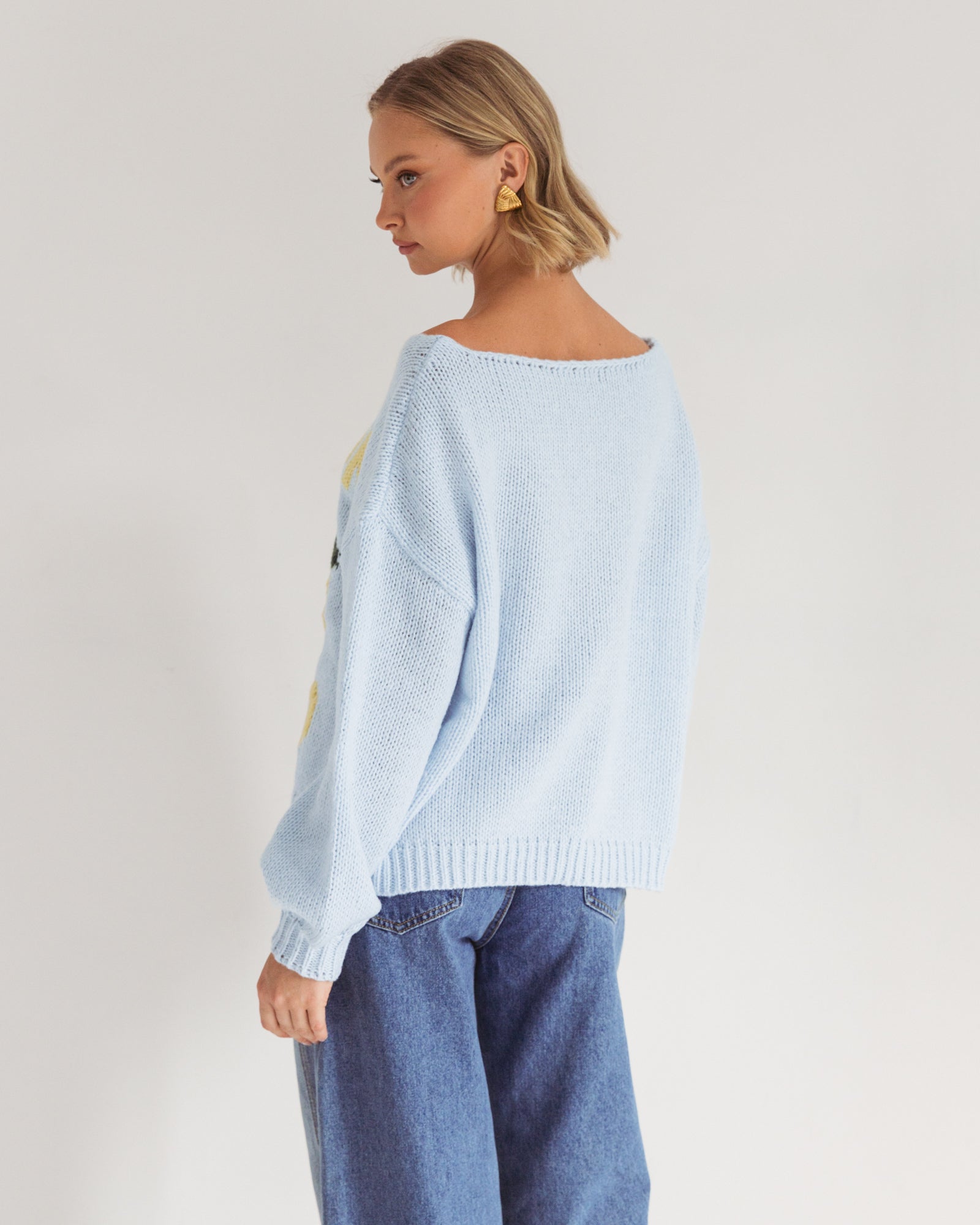 Mia Knit Cardigan | Blue