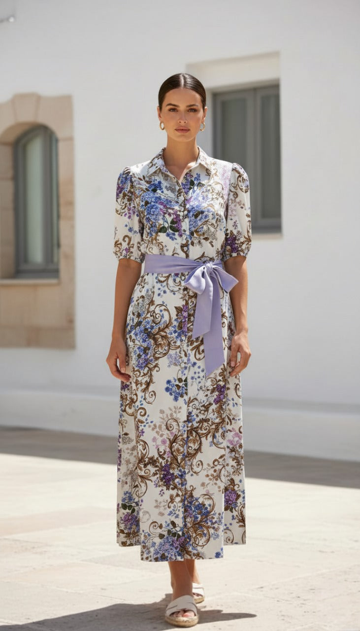 Erin Dress | White Floral