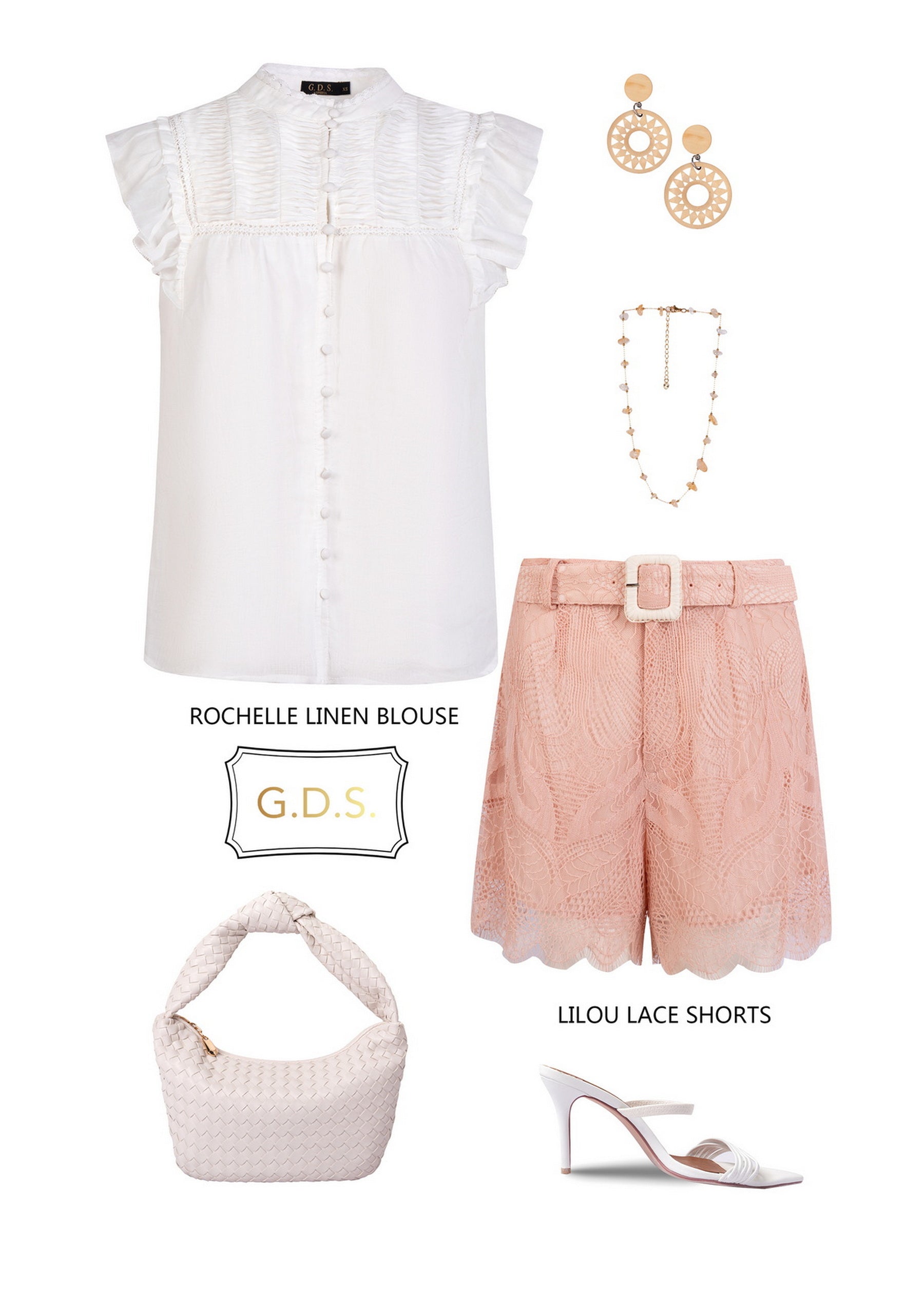 GDS Rochelle Linen Blouse | White Catch ESS22 GDS L M S WHITE XL XS