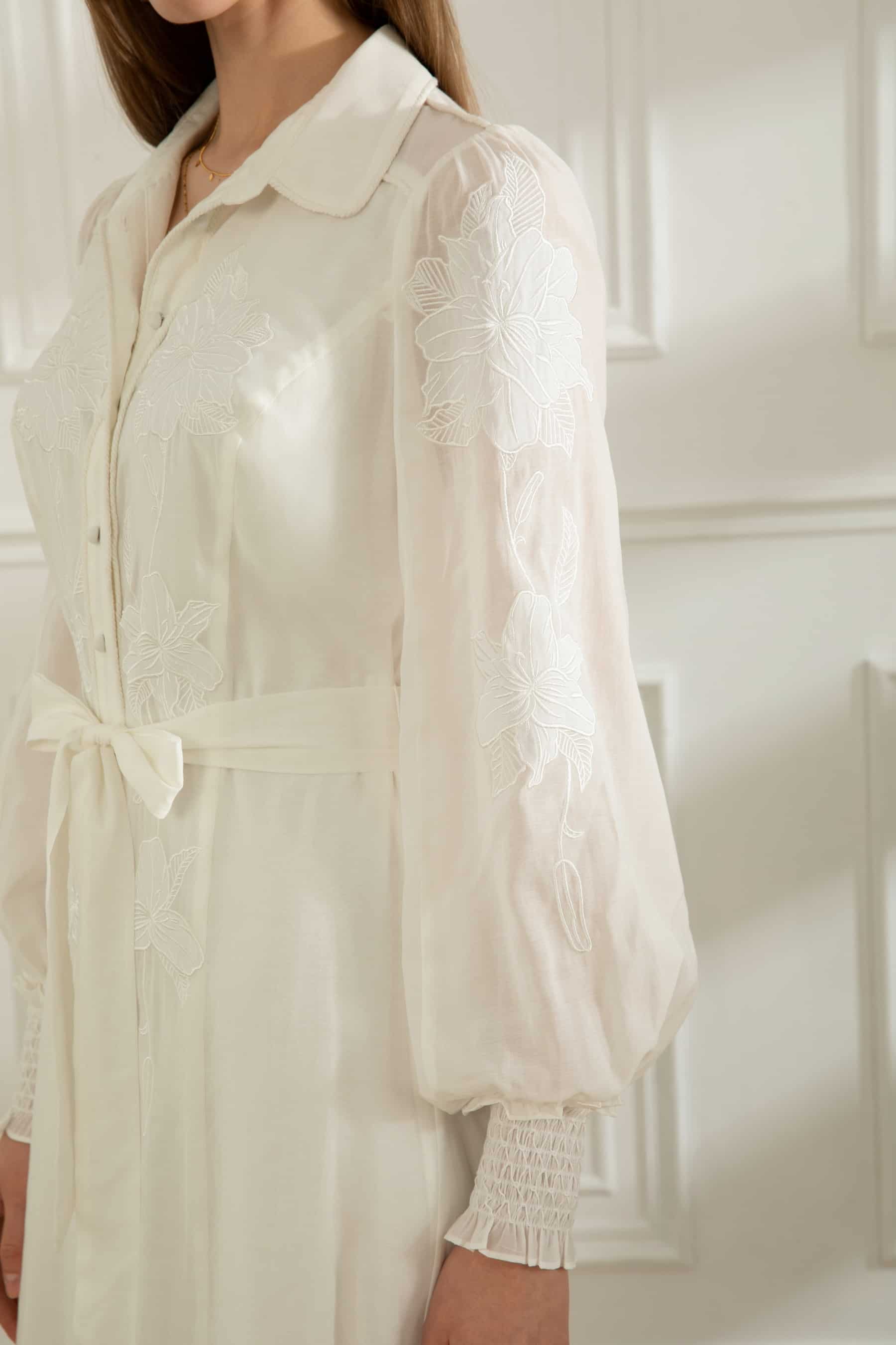 GDS Camille Dress | White DRESSES autumn-winter AW 23 BRUNCH Catch DRESSES GDS HOLIDAY L M RACES S SALE 40 % WHITE XL XS