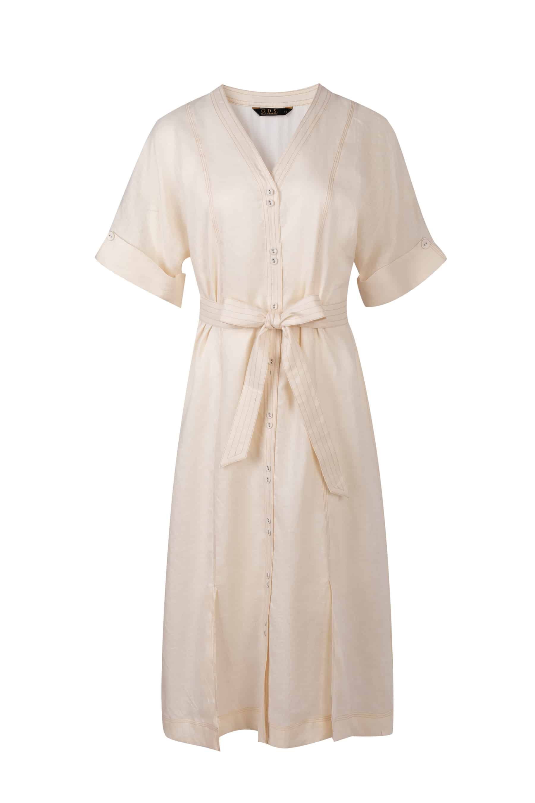 GDS Marceline Linen Dress | Lily White DRESSES autumn-winter BLOUSES BRUNCH CASUAL Catch GDS L M S SALE WHITE XL XS