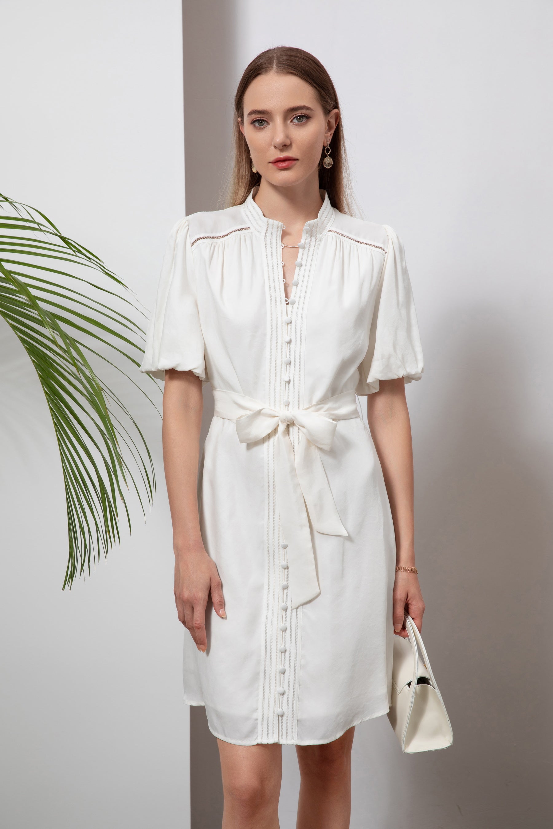 GDS Lucile Short Dress | White DRESSES BRUNCH CASUAL Catch GDS HOLIDAY L M S SALE shorts SPRING-SUMMER WHITE XL XS