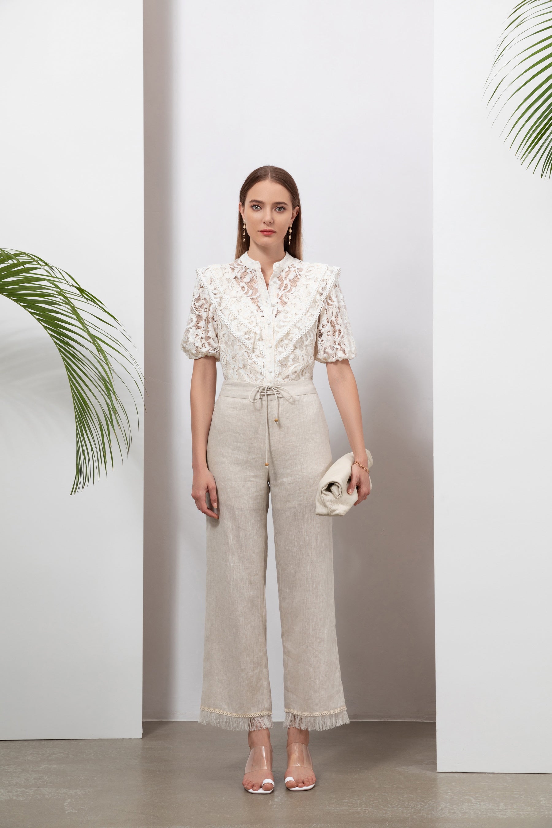 GDS Dolores Lace Blouse | White BLOUSES Catch GDS L M S SALE WHITE XL XS