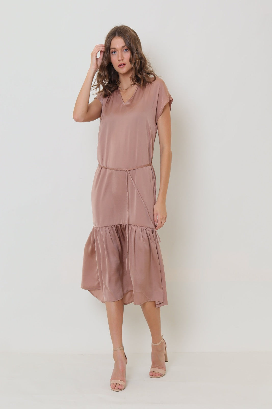 GDS Olearia Dress | Bronze DRESSES BROWN Catch GDS L M S tofix XS
